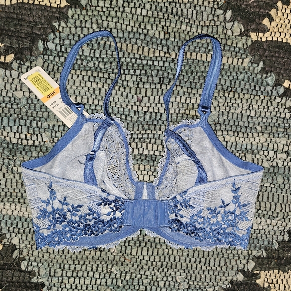 NWT Wacoal Royal Blue Lace Bra 34DD - Picture 4 of 7